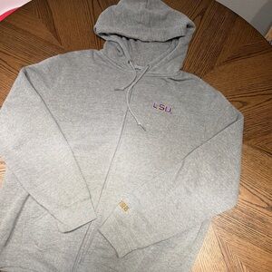 Top of the World LSU Gray Zip Hoodie XL